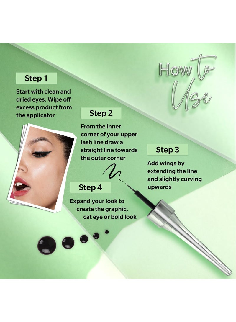 دازلير محدد عيون دازلر، 6.5 مل (مجموعة من 3)، أسود، مخملي مطفي، قابل للغسل، مقاوم للماء، مقاوم للتلطخ - Image 3